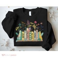 8647 Foxtrots Deltas Tangos Book Flower Sweatshirt thumb 2