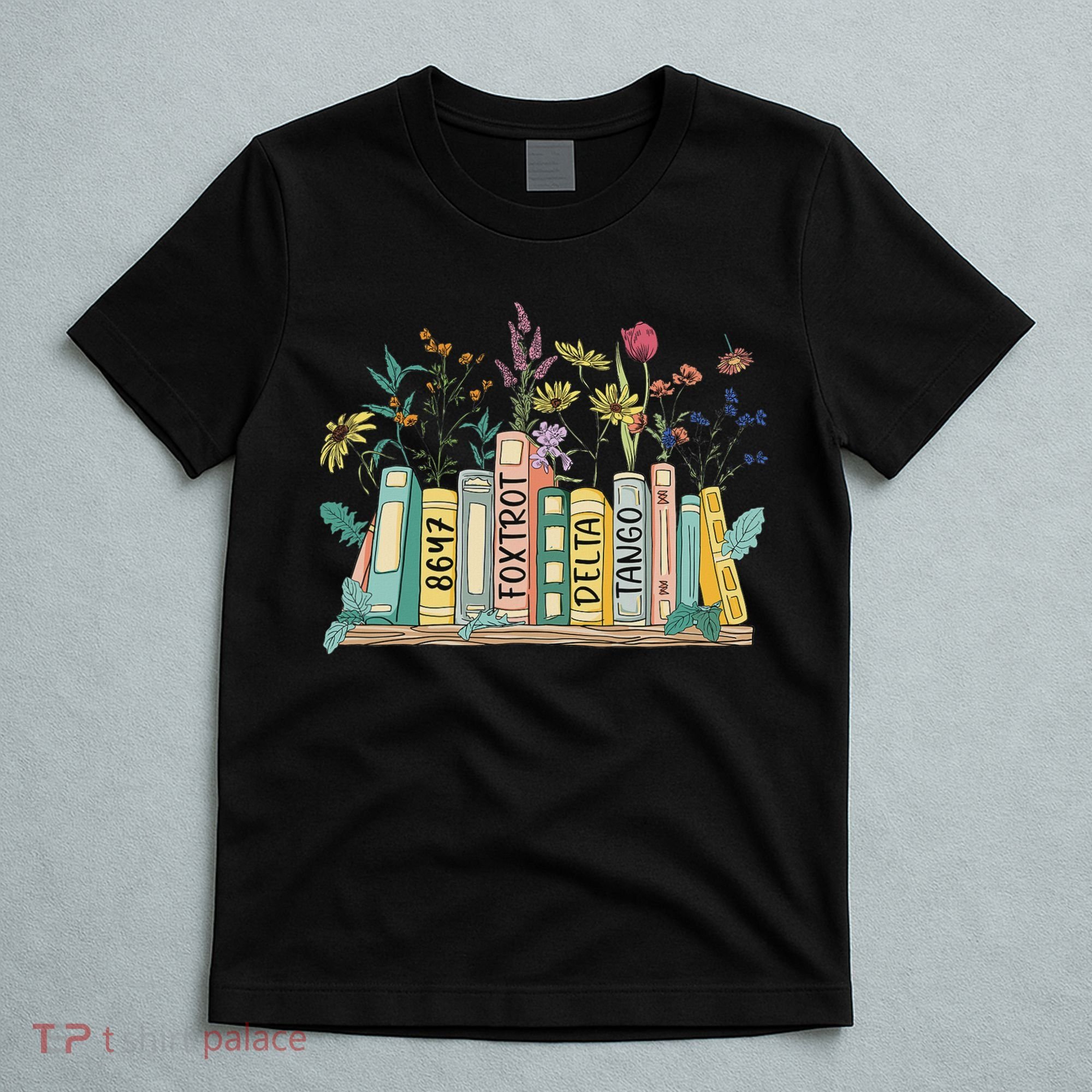 8647 Foxtrots Deltas Tangos Book Flower T-Shirt