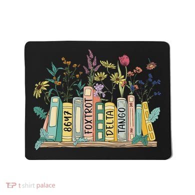 8647 Foxtrots Deltas Tangos Book Flower Mousepad