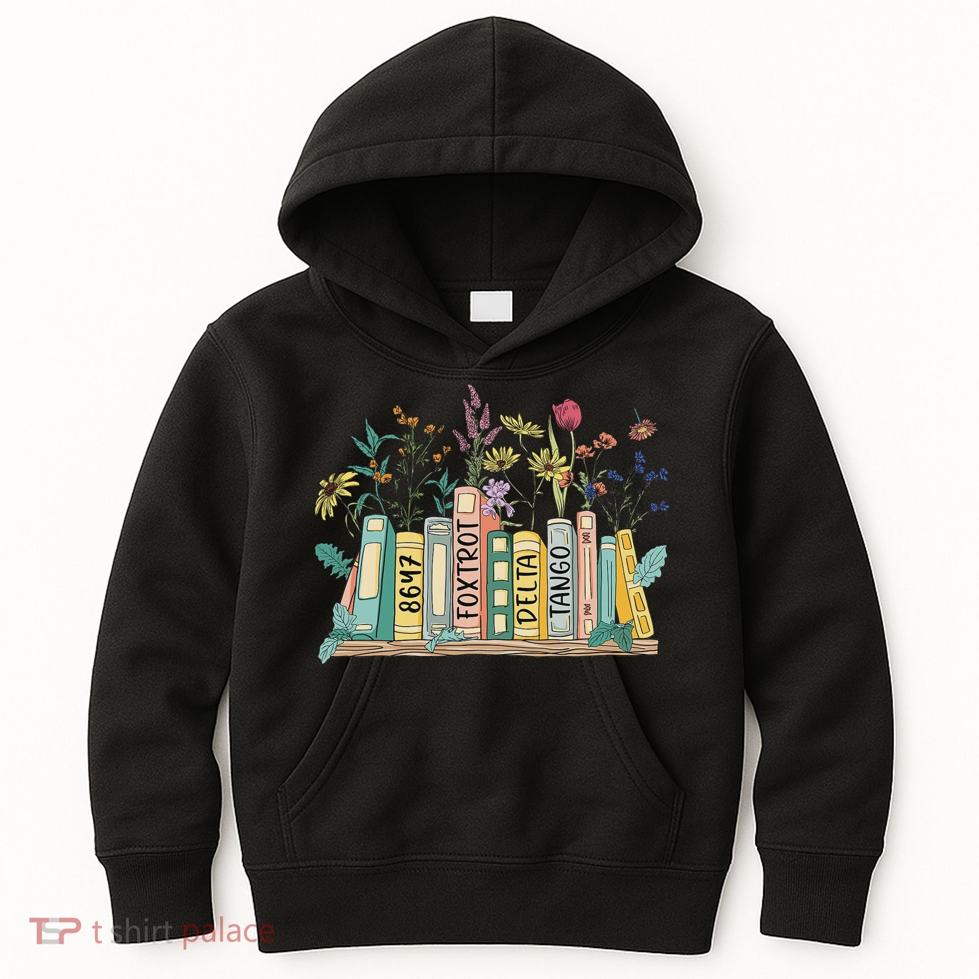 8647 Foxtrots Deltas Tangos Book Flower Kids Hoodie