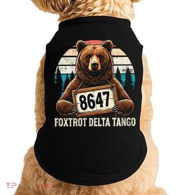 8647 Foxtrot Delta Tango Gift Doggie Tank
