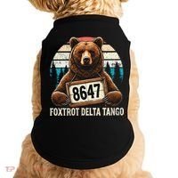 8647 Foxtrot Delta Tango Gift Doggie Tank thumb 0