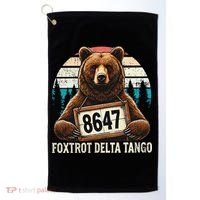 8647 Foxtrot Delta Tango Gift Golf Towel thumb 0