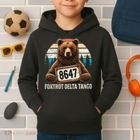 8647 Foxtrot Delta Tango Gift Kids Hoodie thumb 2
