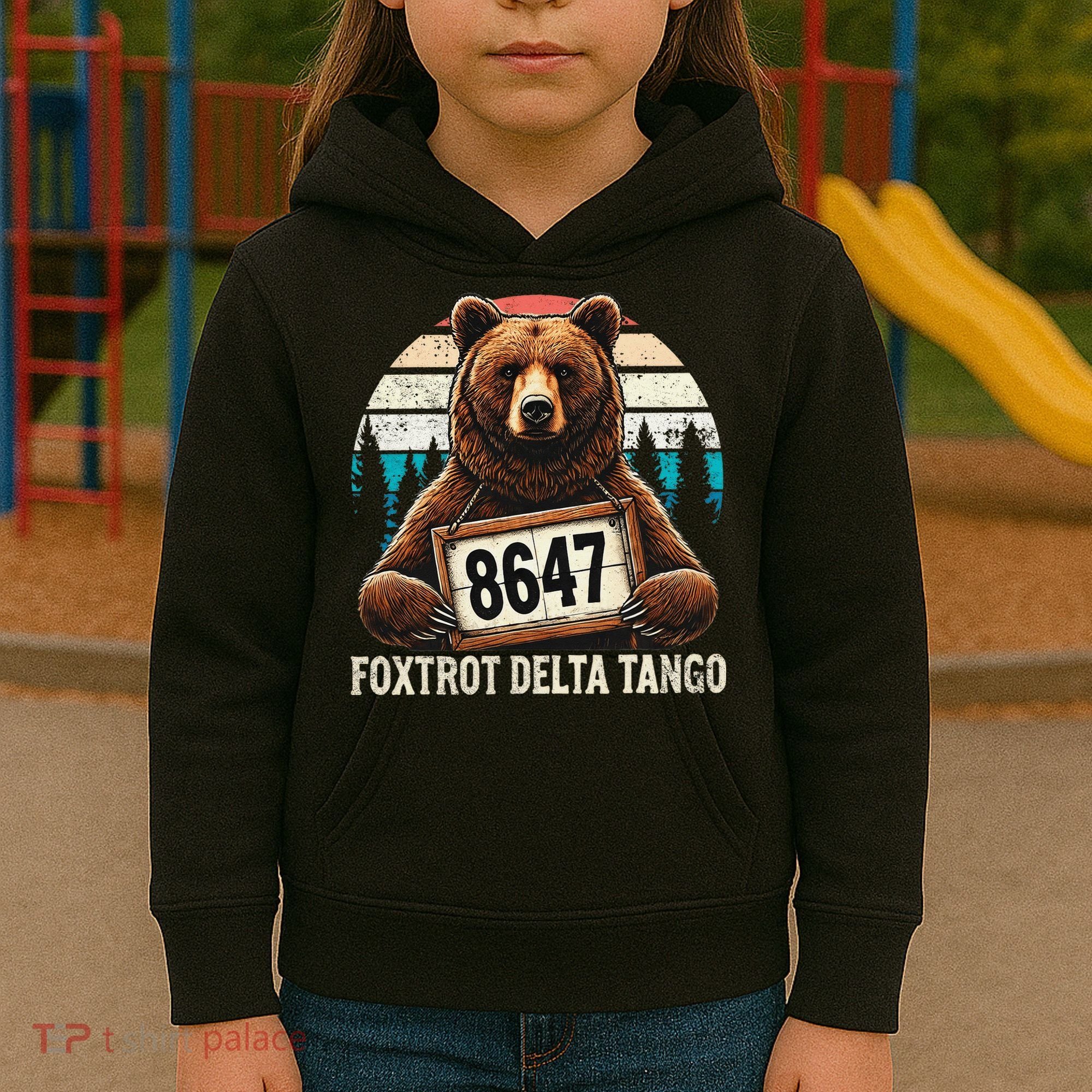 8647 Foxtrot Delta Tango Gift Kids Hoodie
