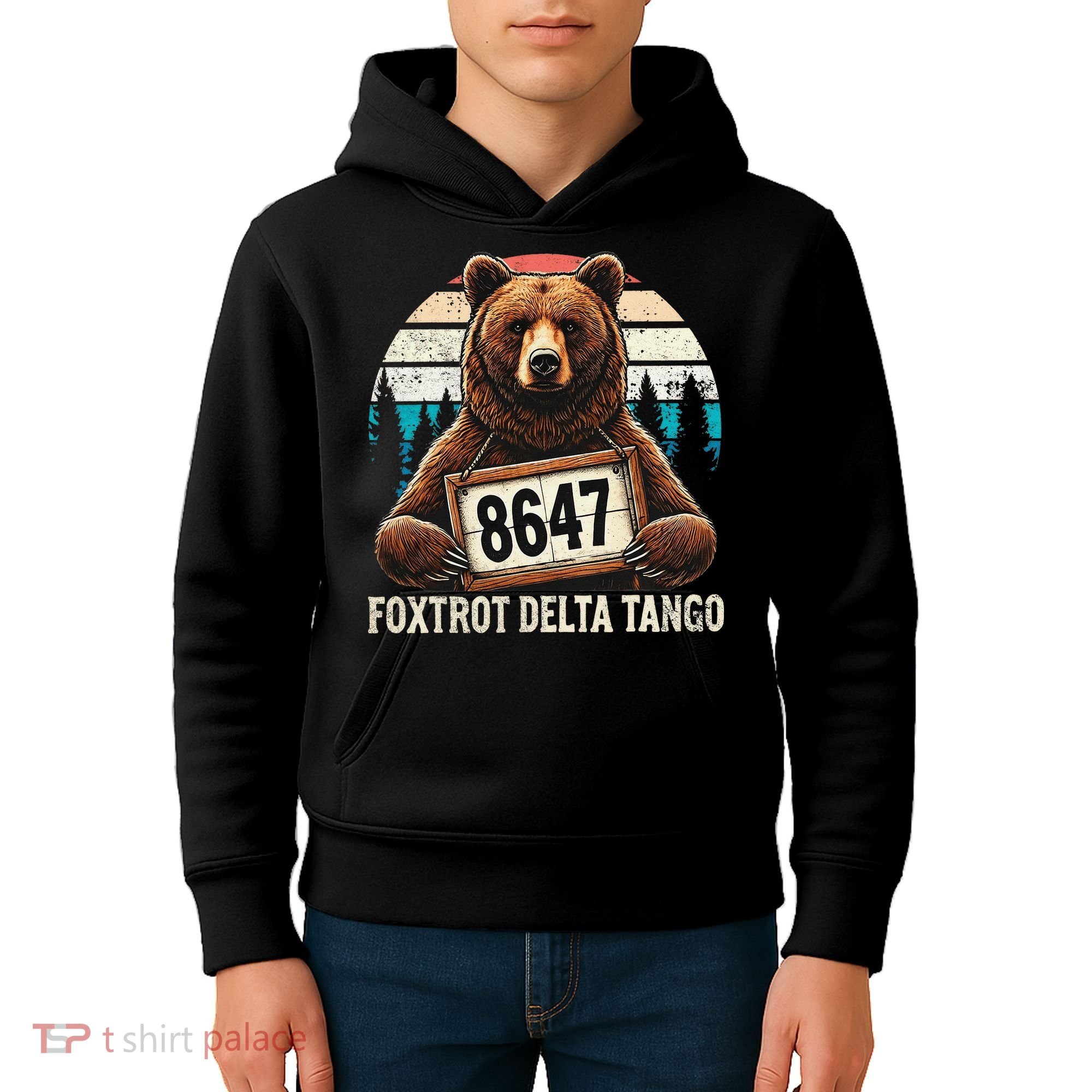 8647 Foxtrot Delta Tango Gift Kids Hoodie