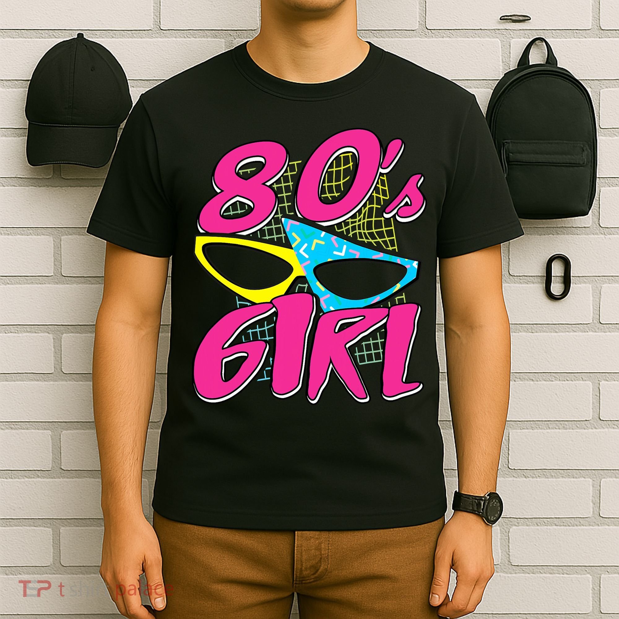 80's Girl 1980 Retro Party Costume Idea T-Shirt