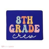 8Th Grade Crew Retro Groovy Happy First Day Of School Gift Mousepad thumb 0