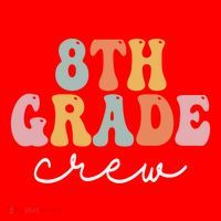 8Th Grade Crew Retro Groovy Happy First Day Of School Gift Santa Hat thumb 1