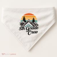 8th Grade Crew Back To School After Camping Trip Love Camp USA-Made Doggie Bandana thumb 0