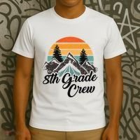 8th Grade Crew Back To School After Camping Trip Love Camp T-Shirt thumb 3