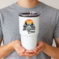 8th Grade Crew Back To School After Camping Trip Love Camp Tumbler thumb 2
