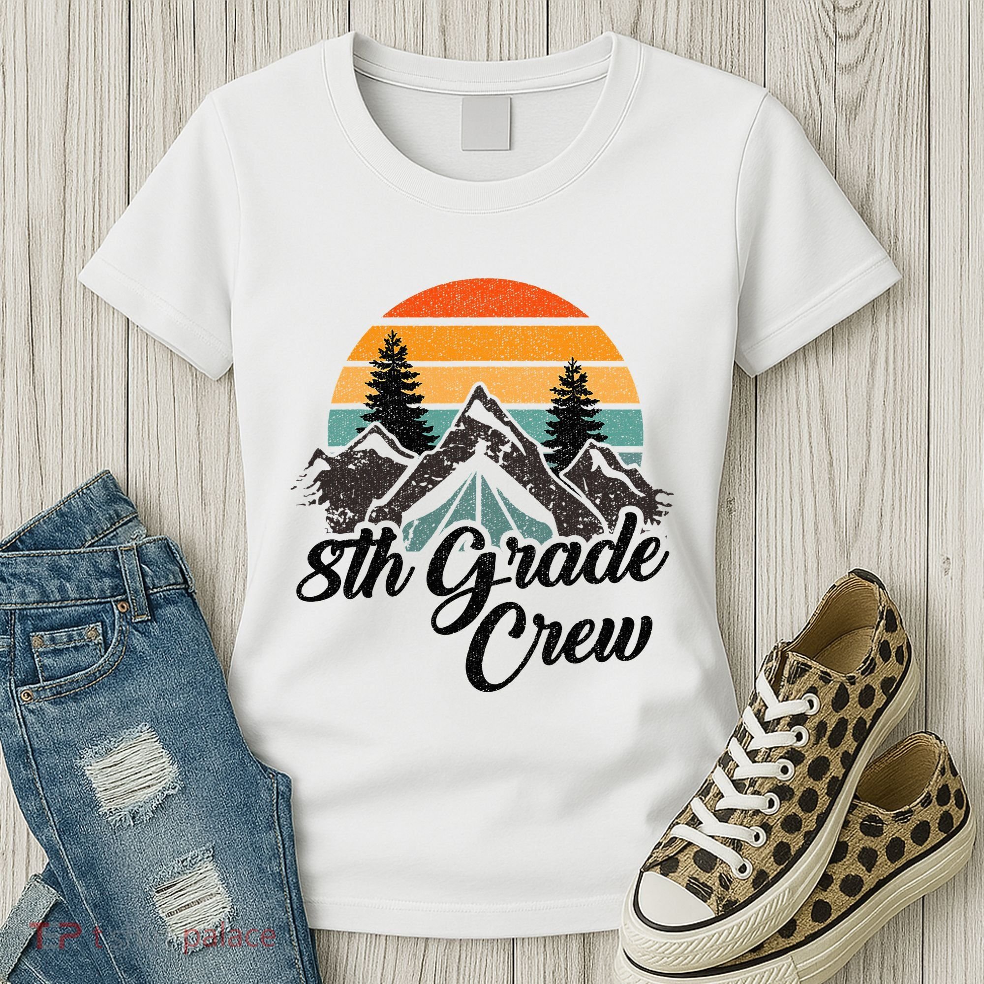 8th Grade Crew Back To School After Camping Trip Love Camp Women's T-Shirt