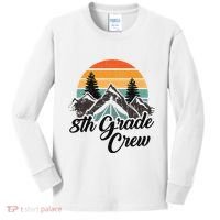 8th Grade Crew Back To School After Camping Trip Love Camp Kids Long Sleeve Shirt thumb 0