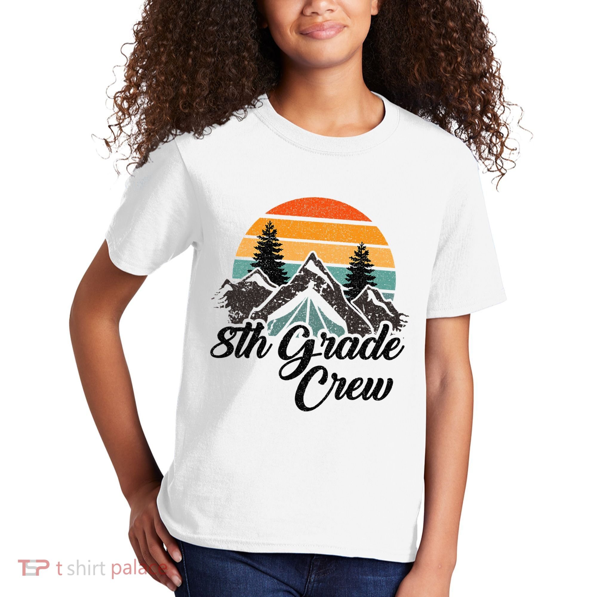 8th Grade Crew Back To School After Camping Trip Love Camp Kids T-Shirt