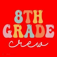 8th Grade Crew Retro Groovy Funny Happy First Day Of School Santa Hat thumb 1
