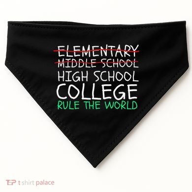 8th Grade Graduation Hilarious Middle School Memories USA-Made Doggie Bandana