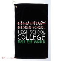 8th Grade Graduation Hilarious Middle School Memories Golf Towel thumb 0