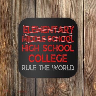 8th Grade Graduation Funny Middle School Graduation Coaster