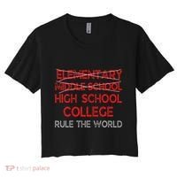 8th Grade Graduation Funny Middle School Graduation Women's Crop Top Tee thumb 0