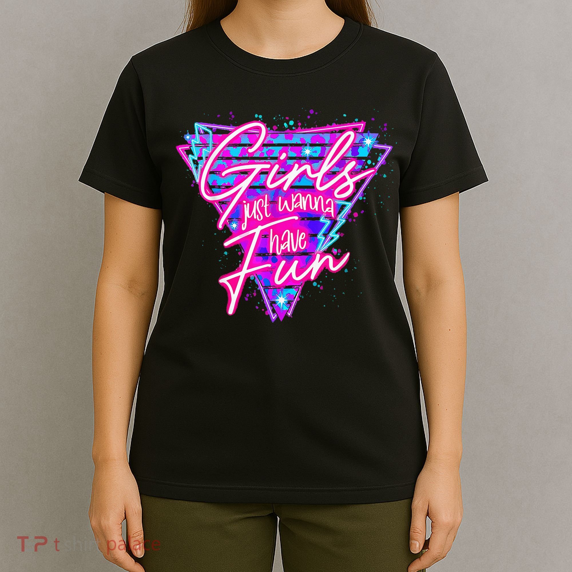 80s Girl Just Wanna Have Fun Nostalgia 1980s T-Shirt
