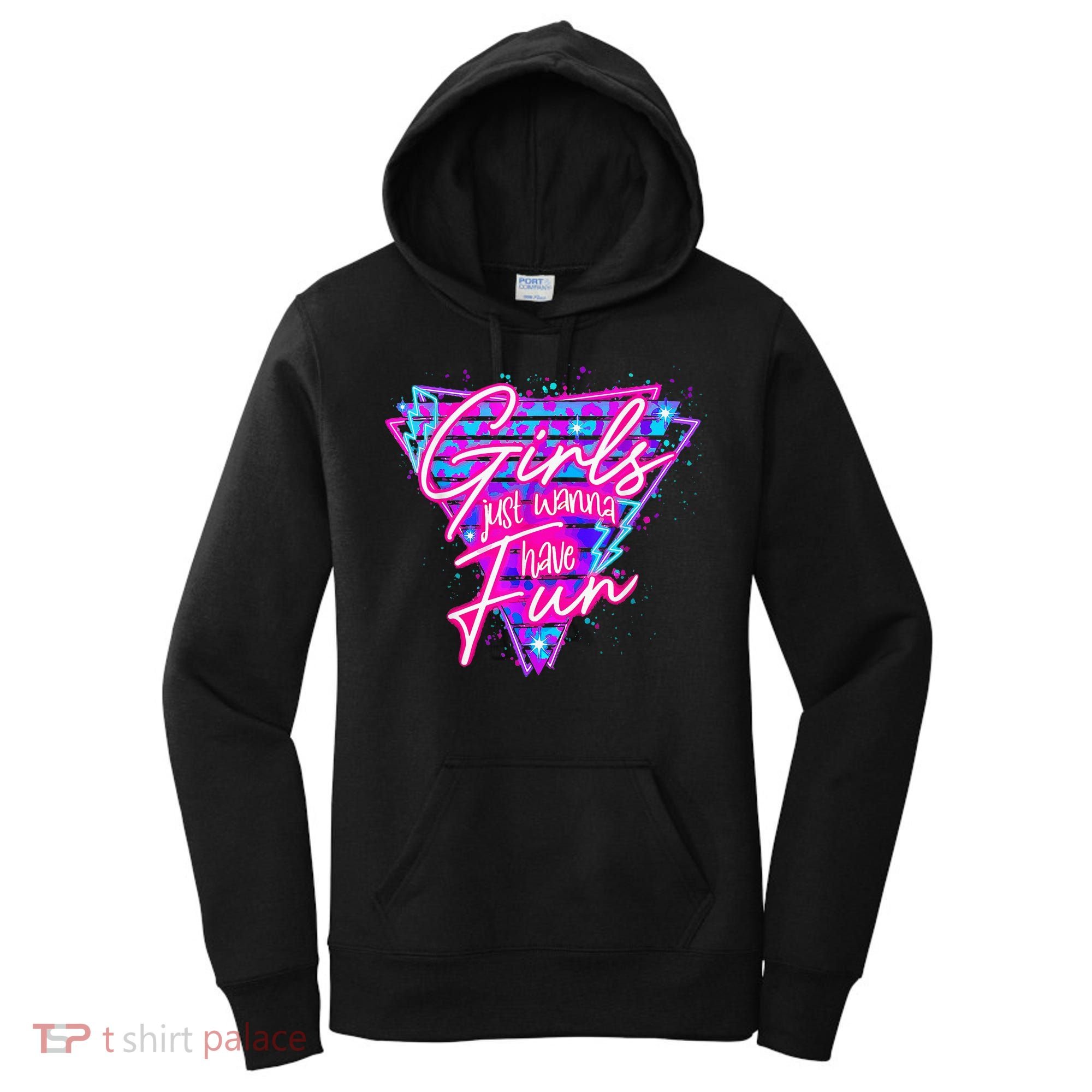 80s Girl Just Wanna Have Fun Nostalgia 1980s Women's Hoodie
