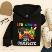 8Th Grade Level Complete Last Day Of School Graduation Hoodie thumb 4