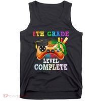 8Th Grade Level Complete Last Day Of School Graduation Tank Top thumb 0