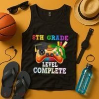 8Th Grade Level Complete Last Day Of School Graduation Tank Top thumb 4