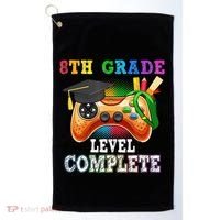 8Th Grade Level Complete Last Day Of School Graduation Golf Towel thumb 0