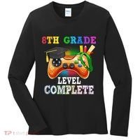 8Th Grade Level Complete Last Day Of School Graduation Women's Long Sleeve Shirt thumb 0