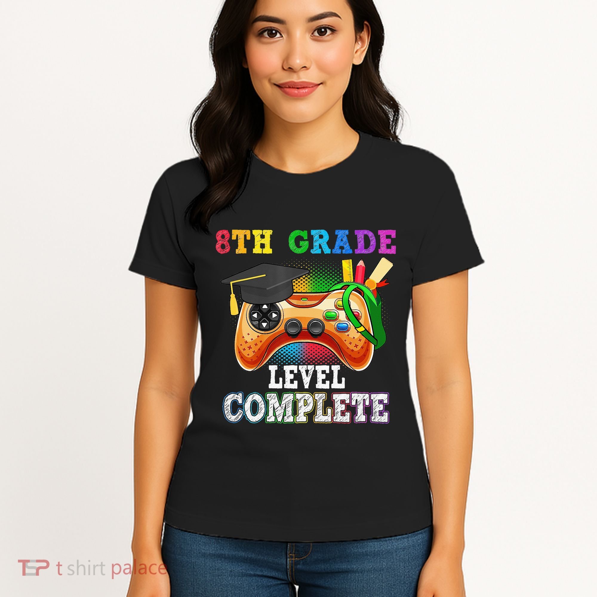8Th Grade Level Complete Last Day Of School Graduation Women's T-Shirt