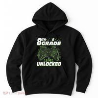 8Th Grade Level Unlocked Back To School Video Gamer Hoodie thumb 0