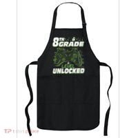 8Th Grade Level Unlocked Back To School Video Gamer Apron thumb 0