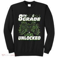 8Th Grade Level Unlocked Back To School Video Gamer Sweatshirt thumb 0