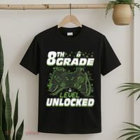 8Th Grade Level Unlocked Back To School Video Gamer T-Shirt thumb 2