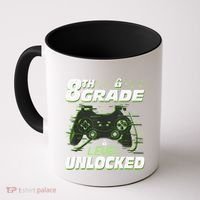 8Th Grade Level Unlocked Back To School Video Gamer Coffee Mug thumb 0
