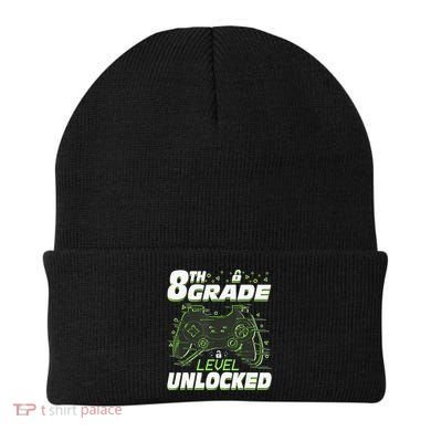 8Th Grade Level Unlocked Back To School Video Gamer Beanie