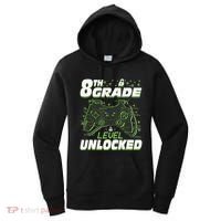 8Th Grade Level Unlocked Back To School Video Gamer Women's Hoodie thumb 0