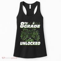 8Th Grade Level Unlocked Back To School Video Gamer Women's Tank Top thumb 0
