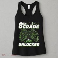 8Th Grade Level Unlocked Back To School Video Gamer Women's Tank Top thumb 3