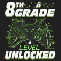 8Th Grade Level Unlocked Back To School Video Gamer Hat thumb 2