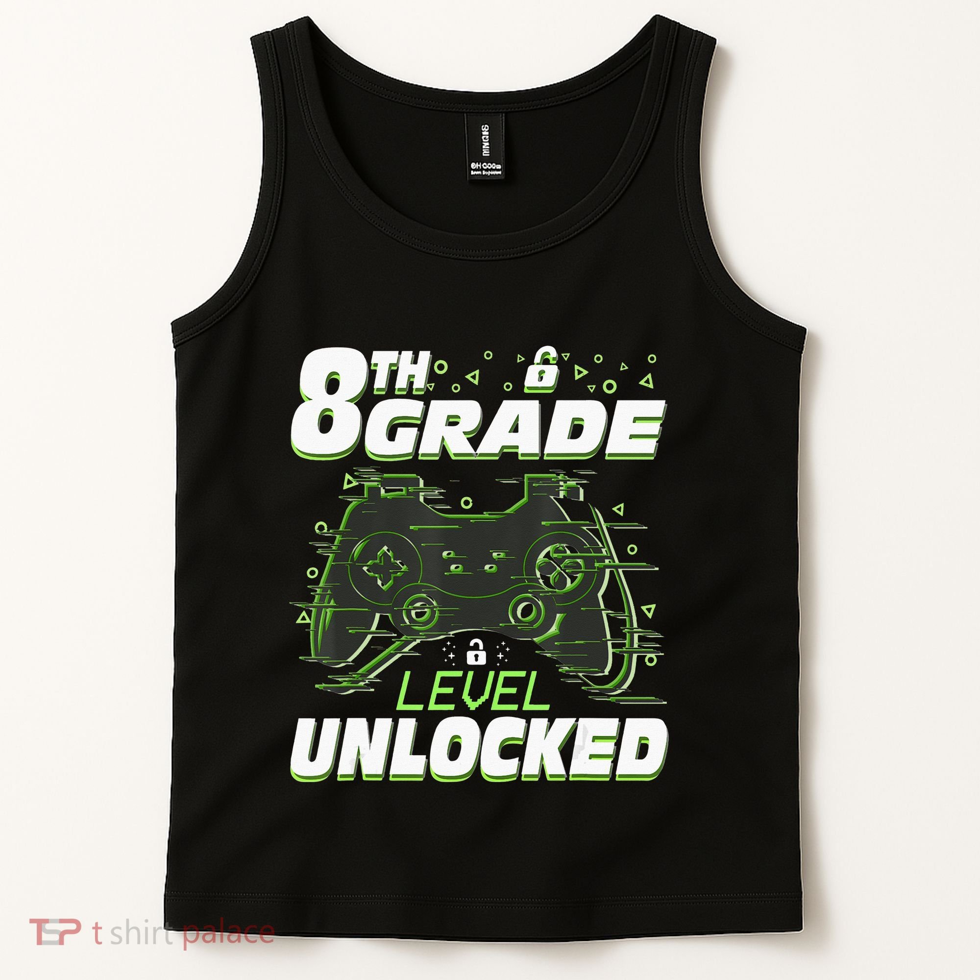 8Th Grade Level Unlocked Back To School Video Gamer Tank Top