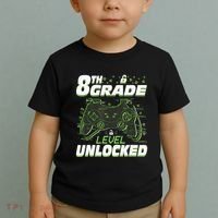 8Th Grade Level Unlocked Back To School Video Gamer Toddler T-Shirt thumb 2