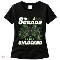 8Th Grade Level Unlocked Back To School Video Gamer Women's T-Shirt thumb 0