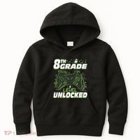 8Th Grade Level Unlocked Back To School Video Gamer Kids Hoodie thumb 0