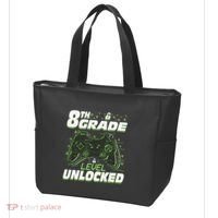 8Th Grade Level Unlocked Back To School Video Gamer Tote Bag thumb 3