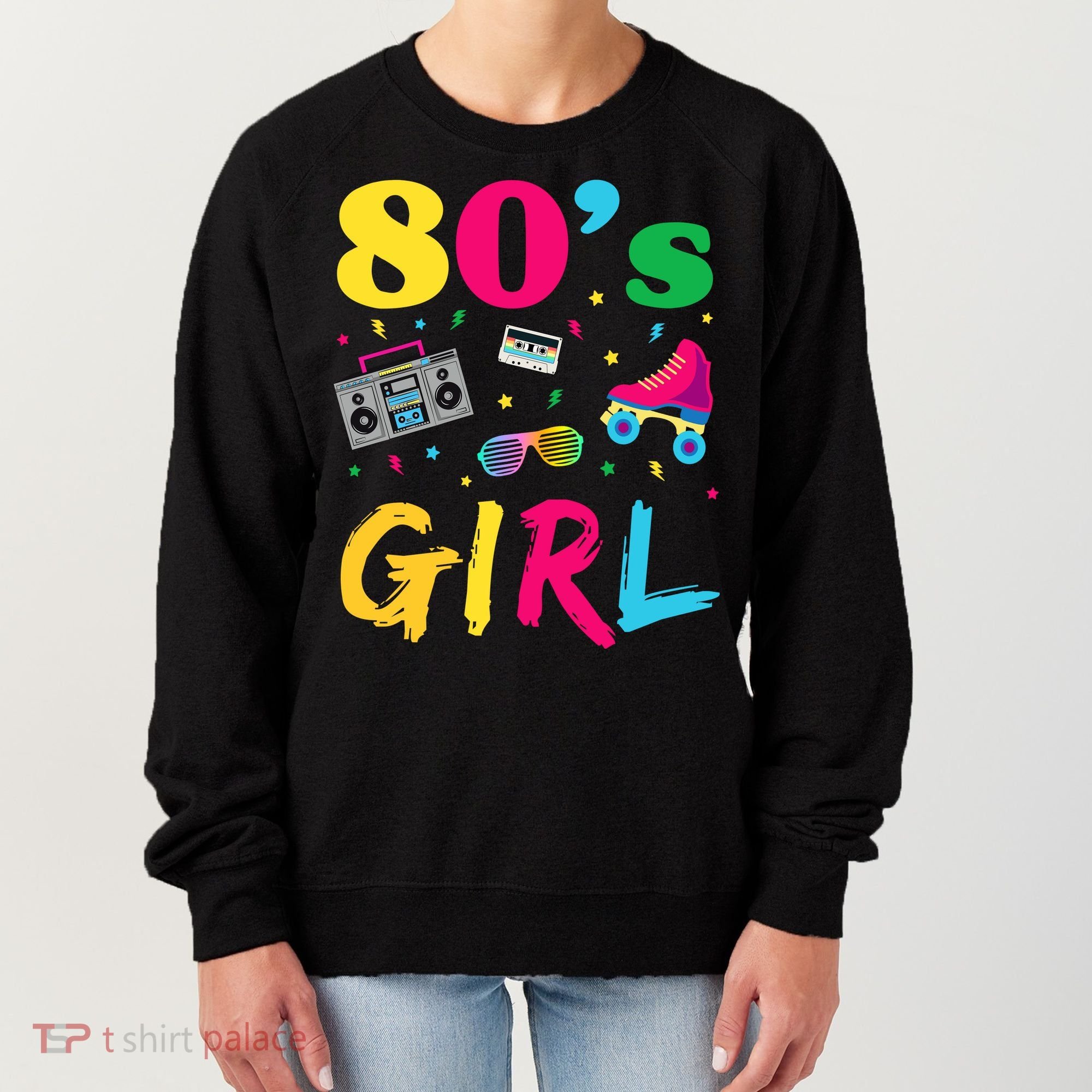 80s Girl Retro Costume Women's Sweatshirt