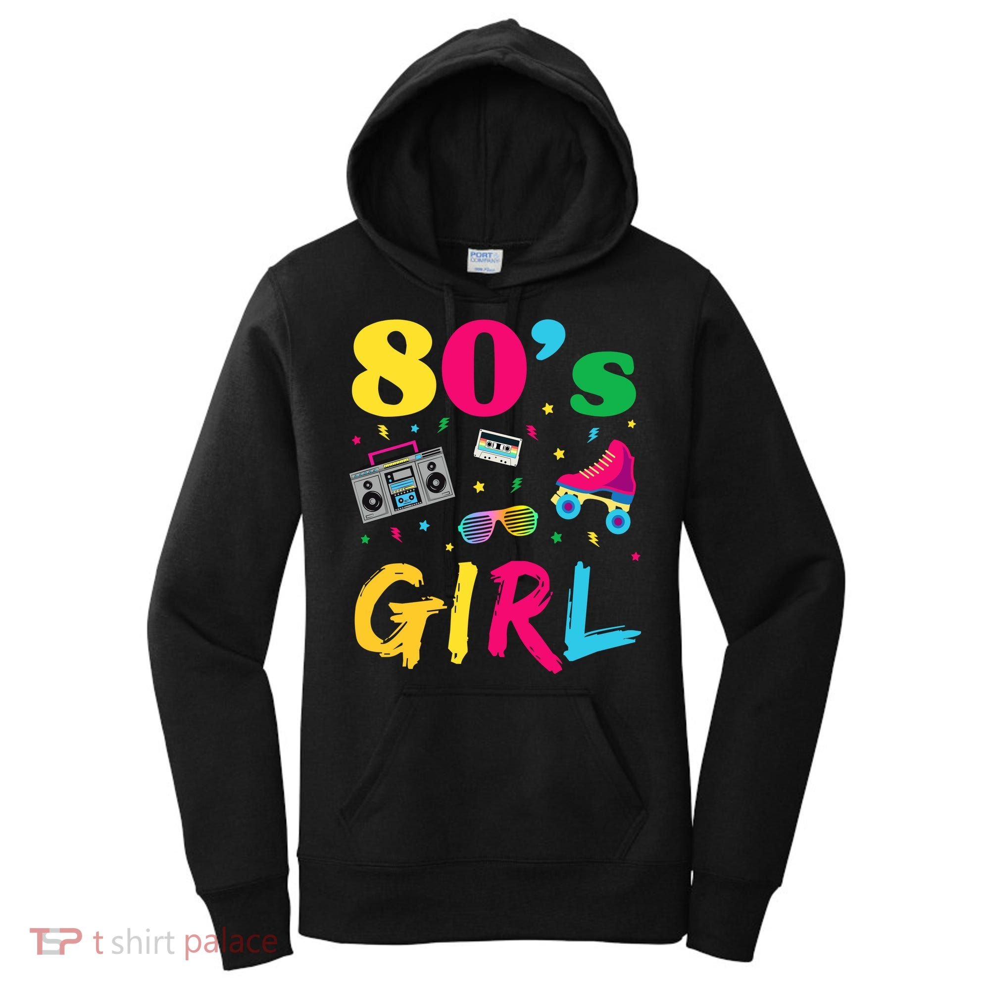 80s Girl Retro Costume Women's Hoodie