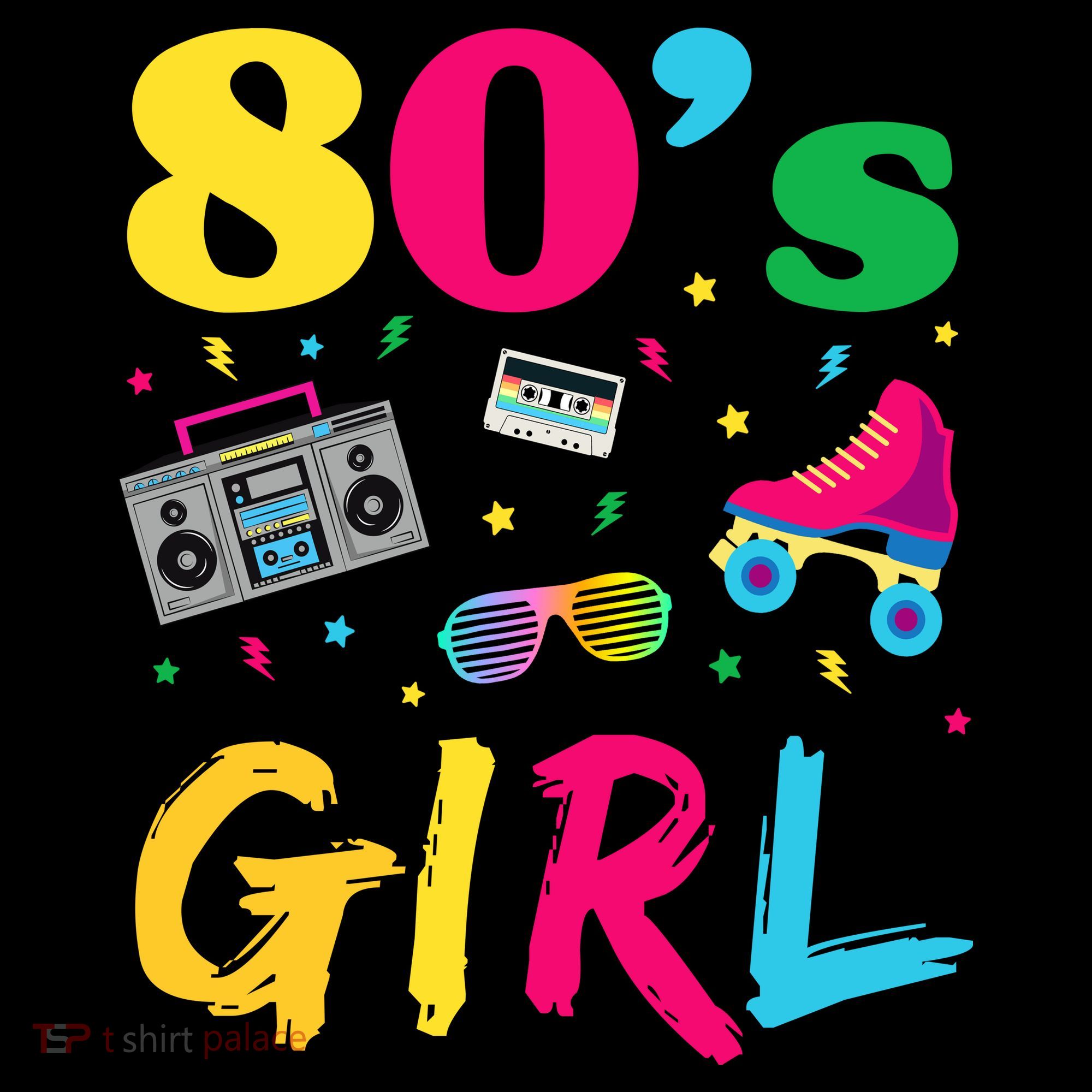 80s Girl Retro Costume Women's Hoodie